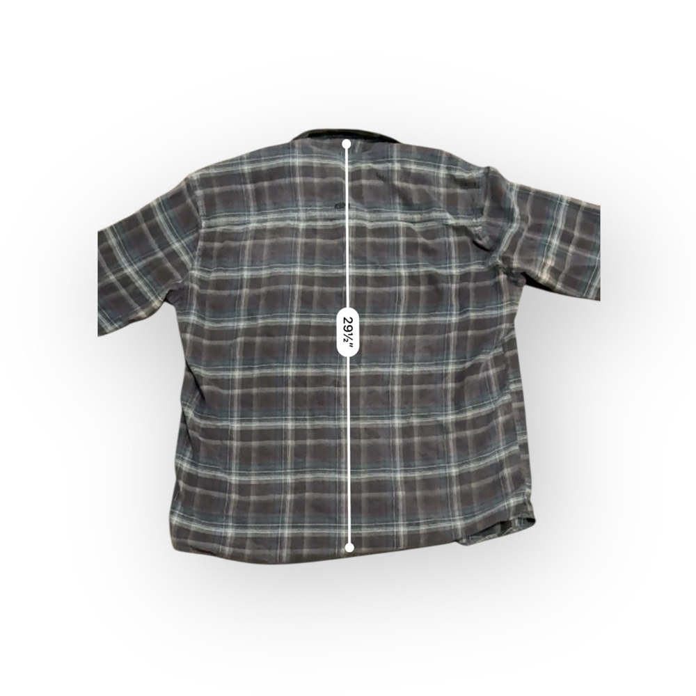 KÜHL Mens Grey/Blue Plaid Casual Button Down Pocket Shirt Sz XXLarge​ - Picture 5 of 8